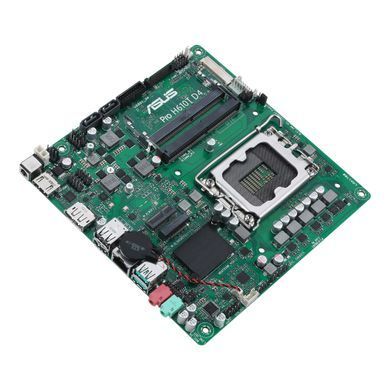 ASUS Материнcька плата PRO H610T-CSM s1700 H610 2xDDR5 M.2 HDMI DP LVDS Thin mITX 90MB1G60-M0EAYC фото
