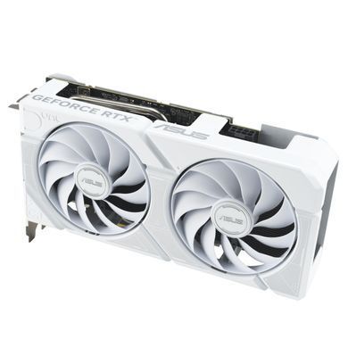 ASUS Відеокарта GeForce RTX 5060 TI 16GB GDDR7 OC DUAL-RTX5060TI-O16G-WHITE білий 90YV0MH6-M0NA00 фото