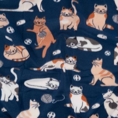 ARDESTO Плед Ardesto Fleece 130x160см, 100% поліестер, котики, синій