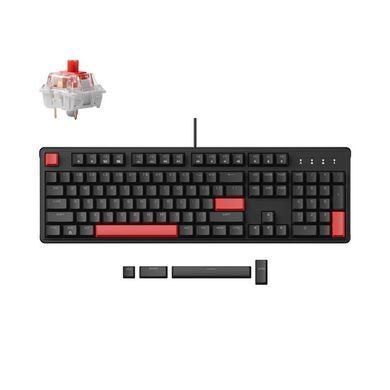 Lemokey Клавиатура механическая X3 104Key, Keychron Red, USB-A, QMK/VIA, Hot-Swap, EN/UKR, RGB, черный X3-H1-UA фото