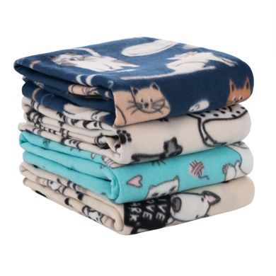 ARDESTO Плед Ardesto Fleece 130x160см, 100% поліестер, котики, синій