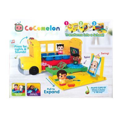 CoComelon Игровой набор Vehicle Школьный автобус трансформер, свет, звук CMW0509 фото