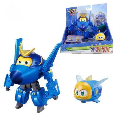 Super Wings Ігровий набір Transforming Джером і улюбленець (Jerome & Pet) EU770443 фото