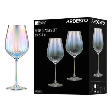 ARDESTO Wine glasses set Black Mars 575ml, 2pcs, glass, transparent AR2657EL фото