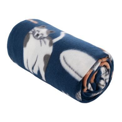 ARDESTO Плед Ardesto Fleece 130x160см, 100% поліестер, котики, синій