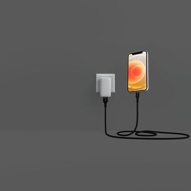 Belkin Кабель USB-A - Lightning витой, силиконовый, с ремешком на магните, 1м, черный CAA010BT1MBK фото