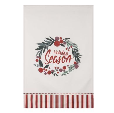 ARDESTO Набір рушничків для кухні Happy Holidays 45х65см, 2шт, 90% поліестер, 10% бавовна, червоно-білий