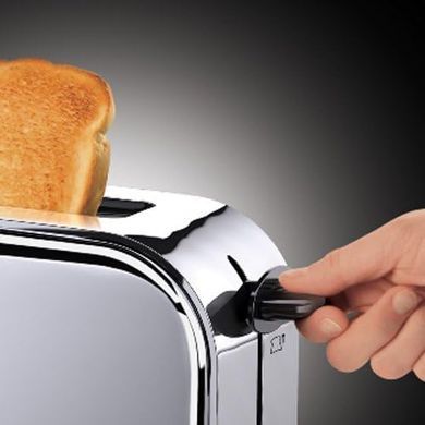 Russell Hobbs Тостер Chester, 1000Вт, металл, длинные слоты, серебристый