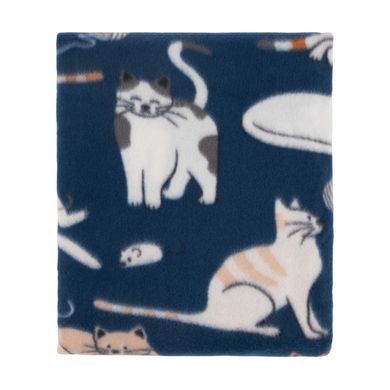 ARDESTO Плед Ardesto Fleece 130x160см, 100% поліестер, котики, синій