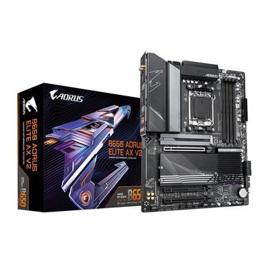 Gigabyte Материнська плата B650 A ELITE AX V2 sAM5 B650 4xDDR5 M.2 Wi-Fi BT HDMI DP ATX B650_A_ELITE_AX_V2 фото