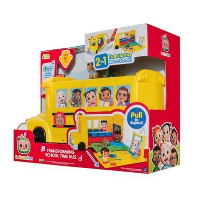 CoComelon Игровой набор Vehicle Школьный автобус трансформер, свет, звук CMW0509 фото
