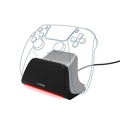 Trust Зарядна станція для геймпаду Trust GXT 255 for PS5, чорний 25552_TRUST фото
