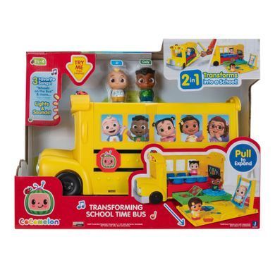 CoComelon Игровой набор Vehicle Школьный автобус трансформер, свет, звук CMW0509 фото