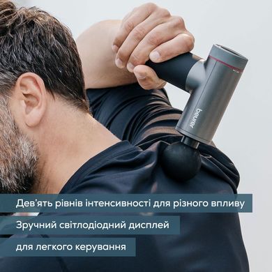 Beurer Масажер для тіла, літій- іонний акум., вага - 1,035кг, змінний чохол, чорний MG_195 фото