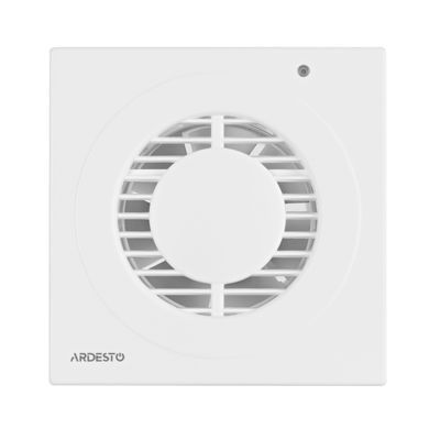 ARDESTO Вытяжной вентилятор BFO-100W 15 Вт, 80 м3/ч, 2400 об/мин, 33 дБ, белый