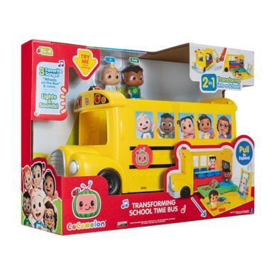 CoComelon Игровой набор Vehicle Школьный автобус трансформер, свет, звук CMW0509 фото