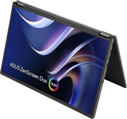 ASUS Монітор портативний Asus 2x14" ZenScreen DUO MQ149CD mHDMI, 2xUSB-C, OLED, 1920x1200, 16:10, DCI-P3 100%, HDR400, Cover 90LM0AKV-B01N70 фото
