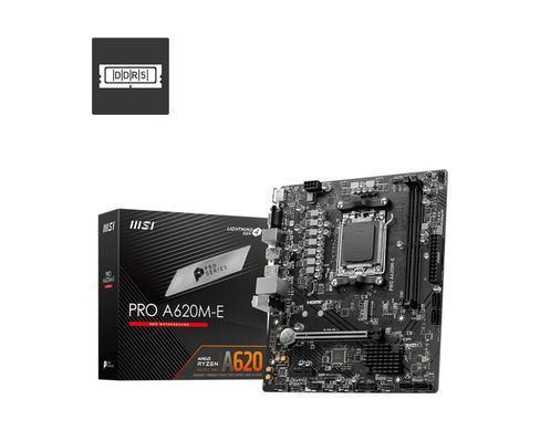 MSI Материнcька плата PRO A620M-E sAM5 A620 2xDDR5 M.2 HDMI D-Sub mATX 911-7E28-014 фото