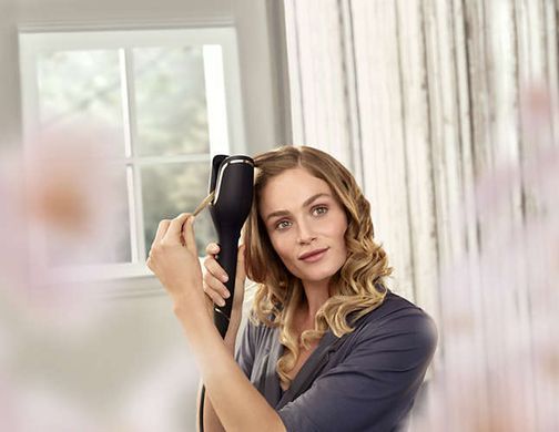 Philips Стайлер, 34Вт, темп.режимов-3, D -25mm, скорости - 3, керамика, черный BHB876/00 фото