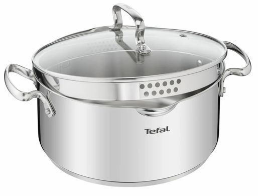 Tefal Каструля DUETTO+, 5л, з кришкою, нержавюча сталь, скло G7194656 фото