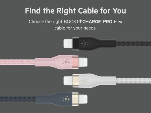 Belkin Кабель USB-A - Lightning витой, силиконовый, с ремешком на магните, 1м, черный CAA010BT1MBK фото