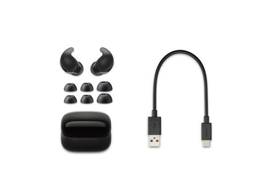 Sony Навушники TWS LinkBuds Fit BT 5.3, ANC, IPX4, SBC, AAC, LDAC, LC3, Mic, Чорний WFLS910NB.CE7 фото