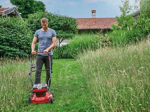 Einhell Газонокосилка аккум GE-CM 36/48 Li M - Solo, 36В,PXC, 48 см, 30-75 мм, без травосборника, мульчирование, 16.9 кг (без АКБ и ЗУ) 3413054 фото