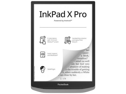 PocketBook Електронна книга 1040D InkPad X PRO, Mist Grey PB1040D-M-WW фото