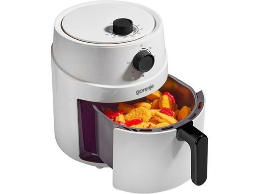 Gorenje Мультипеч 1300Вт, чаша-4.5л, механическое управл., 7 авто. программ, пластик, белый AF1300XG фото