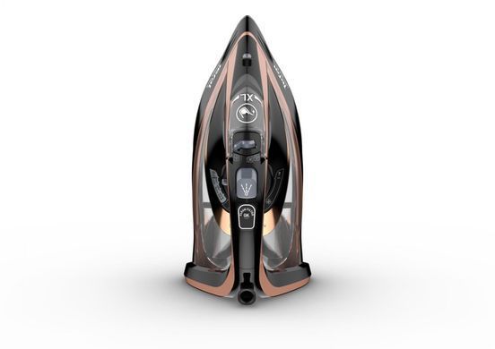 Праска Tefal ULTIMATE PURE, 3200Вт, 350мл, паровий удар -260гр, постійна пара - 60гр, керам. підошва, чорно-рожевий FV9845E0 фото