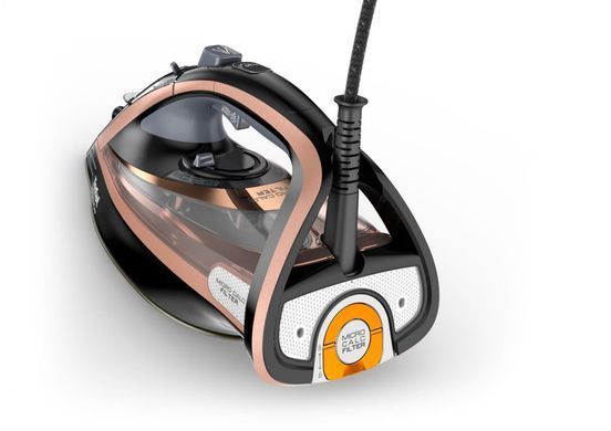Праска Tefal ULTIMATE PURE, 3200Вт, 350мл, паровий удар -260гр, постійна пара - 60гр, керам. підошва, чорно-рожевий FV9845E0 фото