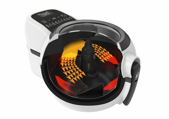 Tefal Мультипечь ActiFry Genius, 1350Вт, чаша-1.2л, сенсорне управл., пластик, подкл. к смартфону, белый FZ760030 фото