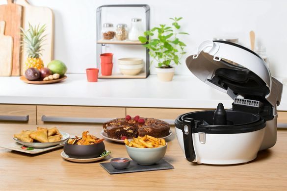 Tefal Мультипечь ActiFry Genius, 1350Вт, чаша-1.2л, сенсорне управл., пластик, подкл. к смартфону, белый FZ760030 фото
