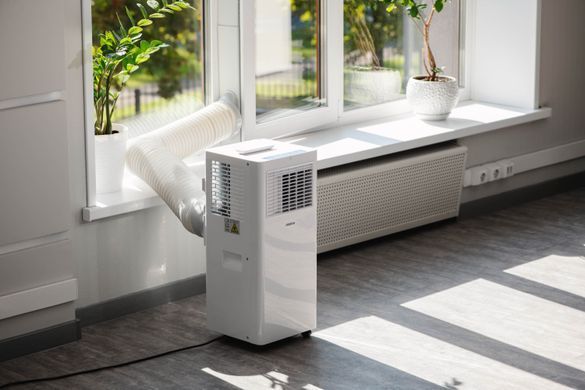 ARDESTO Кондиціонер мобільний Ardesto CoolFlex 25м2 on/off 9000BTU 2.5кВт A/- R290 білий