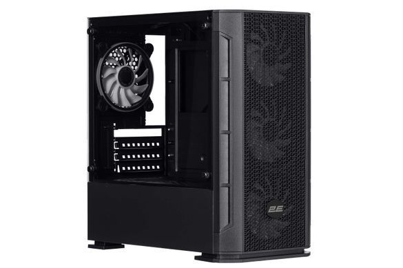 2E Gaming Корпус Calleo GB700 без БП 2xUSB3.0, 1xUSB 2.0 4x120мм ARGB VGA 320мм LCS ready контроллер с пультом TG Side Window mATX чёрный 2E-GB700 фото