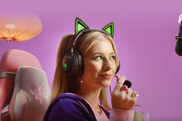Razer Гарнитура Kraken Kitty V2, RGB, USB, чёрный RZ04-04730100-R3M1 фото