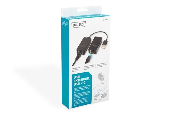 Digitus Удлинитель USB 2.0 - UTP Cat5, 50m DA-70141 фото