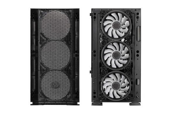2E Gaming Корпус Calleo GB700 без БП 2xUSB3.0, 1xUSB 2.0 4x120мм ARGB VGA 320мм LCS ready контроллер с пультом TG Side Window mATX чёрный 2E-GB700 фото