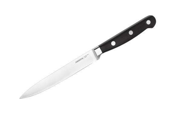 Кухонный нож универсальный Ardesto Black Mars, 25,2 см, длина лезвия 12,7 см, черный, нерж.сталь, дерево AR2034SW фото