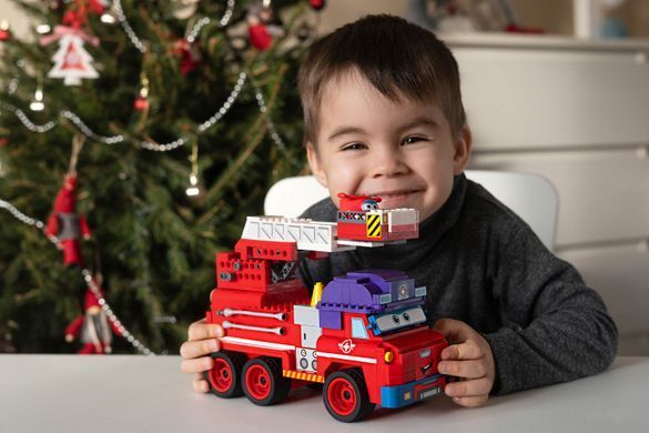 Super Wings Конструктор Small Blocks Buildable Vehicle Set Sparky, Спарки EU385011 фото