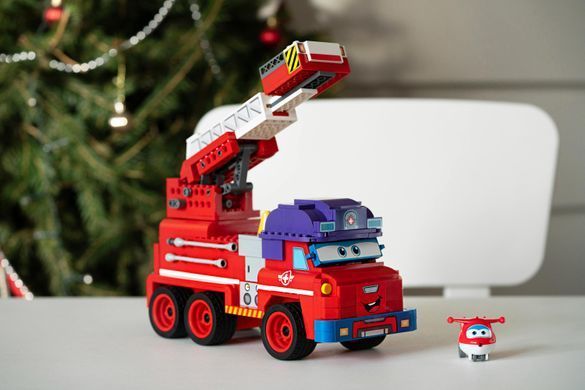 Super Wings Конструктор Small Blocks Buildable Vehicle Set Sparky, Спарки EU385011 фото