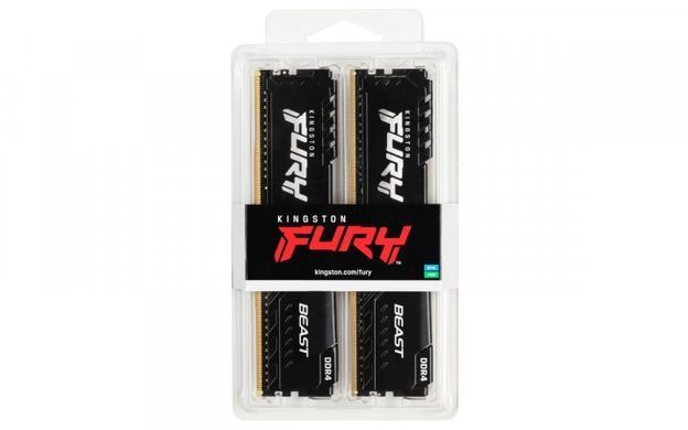 Kingston Память для ПК DDR4 3600 32GB KIT (16GBx2) FURY Beast KF436C18BBK2/32 фото