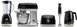 Кухонная машина Gorenje, 1000Вт, чаша-металл, корпус-металл, насадок-4, серебристо-черный 5 - магазин Coolbaba Toys