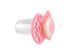 Пустушка Nuvita 7084 Air55 Cool ортодонтична 6m+ "бант" світиться у темряві рожевого кольору 2 - магазин Coolbaba Toys