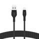 Belkin Кабель USB-A - Lightning витой, силиконовый, с ремешком на магните, 1м, черный 1 - магазин Coolbaba Toys