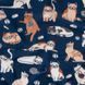 ARDESTO Плед Ardesto Fleece 130x160см, 100% поліестер, котики, синій