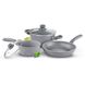 Набор посуды из 5 предметов Lamart LT1095 с мраморным покрытием Stone 2 - магазин Coolbaba Toys