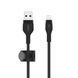 Belkin Кабель USB-A - Lightning витой, силиконовый, с ремешком на магните, 1м, черный 5 - магазин Coolbaba Toys