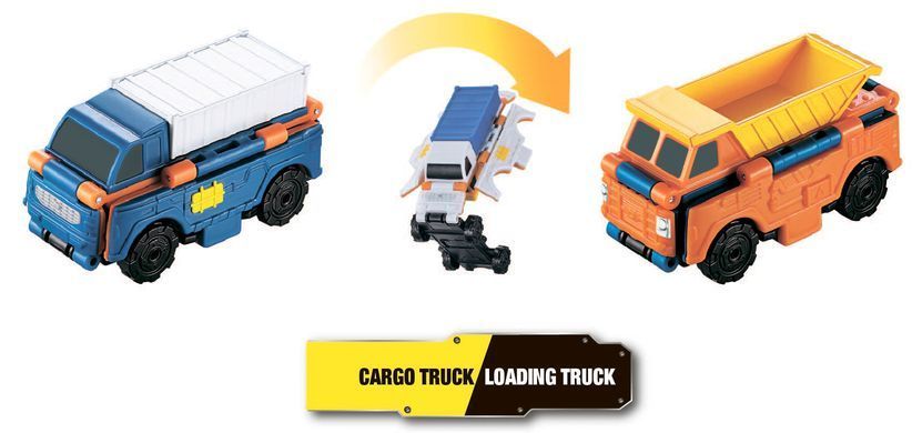 Flip Cars Машинка-трансформер 2 в 1 Грузовик и Погрузчик EU463875-12 фото