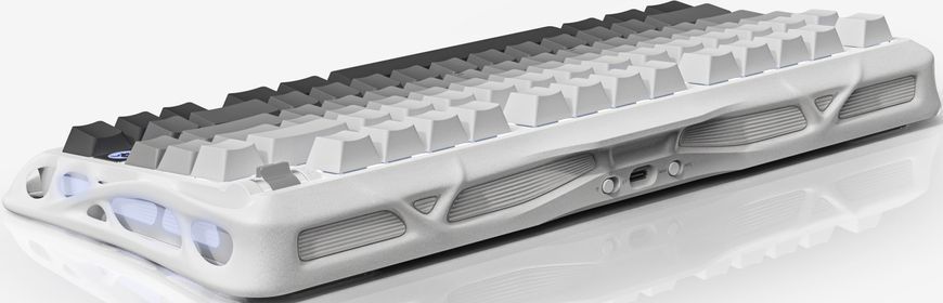 GravaStar Клавіатура механічна Mercury K1 80keys, GravaStar x Kailh Cheery Pink, EN/UKR, BT/WL/USB, білий GSK1_GWHT фото